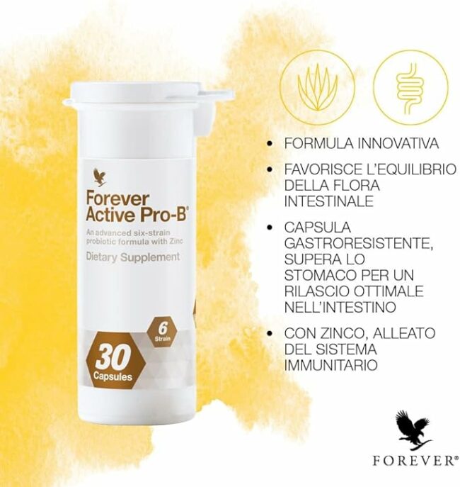 Capsule di Forever Active Pro B per la salute intestinale