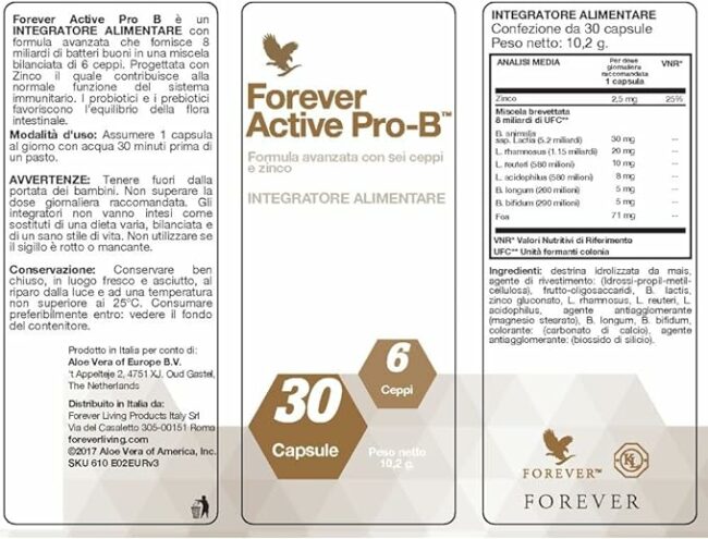 active pro b etichetta